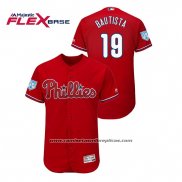 Camiseta Beisbol Hombre Philadelphia Phillies Jose Bautista 2019 Entrenamiento de Primavera Flex Base Rojo
