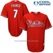 Camiseta Beisbol Hombre Philadelphia Phillies Maikel Franco Rojo Cool Base
