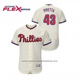 Camiseta Beisbol Hombre Philadelphia Phillies Nick Pivetta Flex Base Crema