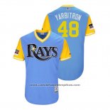 Camiseta Beisbol Hombre Rays Ryan Yarbrough 2018 LLWS Players Weekend Yarbitron Azul