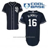 Camiseta Beisbol Hombre San Diego Padres Abraham Almonte 16 Azul Alterno Cool Base