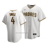 Camiseta Beisbol Hombre San Diego Padres Blake Snell 4 Replica Primera Marron Blanco