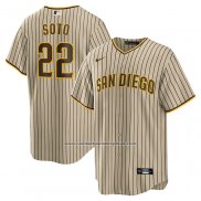 Camiseta Beisbol Hombre San Diego Padres Juan Soto Alterno Replica Marron