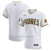 Camiseta Beisbol Hombre San Diego Padres Primera Elite Patch Blanco