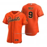 Camiseta Beisbol Hombre San Francisco Giants Brandon Belt Autentico Alterno Naranja