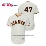 Camiseta Beisbol Hombre San Francisco Giants Johnny Cueto Autentico Flex Base Crema