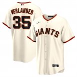 Camiseta Beisbol Hombre San Francisco Giants Justin Verlander Primera Replica Crema