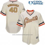 Camiseta Beisbol Hombre San Francisco Giants Madison Bumgarner Tan Cool Base