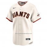 Camiseta Beisbol Hombre San Francisco Giants Mike Yastrzemski Primera Limited Crema