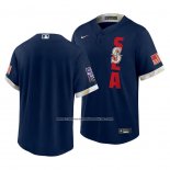 Camiseta Beisbol Hombre Seattle Mariners 2021 All Star Replica Azul