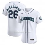 Camiseta Beisbol Hombre Seattle Mariners Darren McCaughan Primera Elite Blanco