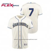 Camiseta Beisbol Hombre Seattle Mariners Marco Gonzales Hispanic Heritage Flex Base Crema