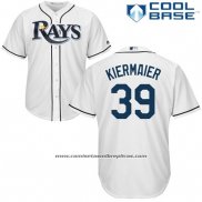 Camiseta Beisbol Hombre Tampa Bay Rays Kevin Kiermaier Blanco Autentico Collection Cool Base