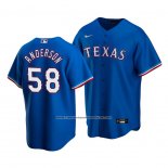 Camiseta Beisbol Hombre Texas Rangers Drew Anderson Alterno Replica Azul