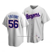 Camiseta Beisbol Hombre Texas Rangers Jose Trevino Cooperstown Collection Primera Blanco