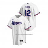 Camiseta Beisbol Hombre Texas Rangers Rougned Odor Replica Primera Blanco