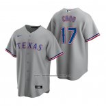 Camiseta Beisbol Hombre Texas Rangers Shin-Soo Choo Replica Road Gris