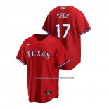 Camiseta Beisbol Hombre Texas Rangers Shin Soo Choo 2020 Replica Alterno Rojo