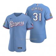 Camiseta Beisbol Hombre Texas Rangers Spencer Howard Autentico Alterno Azul