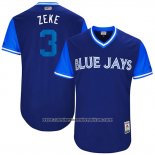 Camiseta Beisbol Hombre Toronto Blue Jays 2017 Little League World Series Ezequiel Carrera Azul