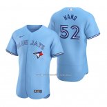 Camiseta Beisbol Hombre Toronto Blue Jays Brad Hand Autentico Primera Azul