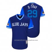 Camiseta Beisbol Hombre Toronto Blue Jays Devon Travis 2018 LLWS Players Weekend D Trav Azul