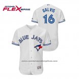 Camiseta Beisbol Hombre Toronto Blue Jays Freddy Galvis Autentico Flex Base Blanco