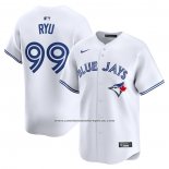 Camiseta Beisbol Hombre Toronto Blue Jays Hyun Jin Ryu Primera Limited Blanco