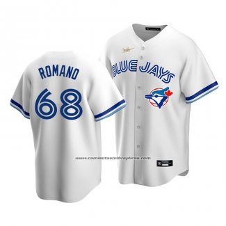 Camiseta Beisbol Hombre Toronto Blue Jays Jordan Romano Cooperstown Collection Primera Blanco