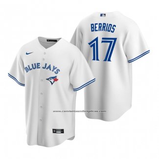 Camiseta Beisbol Hombre Toronto Blue Jays Jose Berrios Replica Primera Blanco Azul