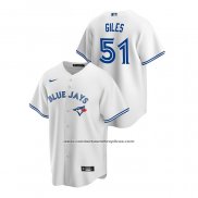 Camiseta Beisbol Hombre Toronto Blue Jays Ken Giles Replica Primera Blanco