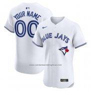 Camiseta Beisbol Hombre Toronto Blue Jays Primera Elite Personalizada Blanco