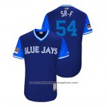 Camiseta Beisbol Hombre Toronto Blue Jays Sean Reid Foley 2018 LLWS Players Weekend Sr F Azul