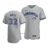 Camiseta Beisbol Hombre Toronto Blue Jays Steven Matz Autentico Road Gris