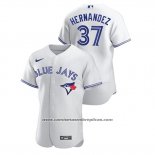 Camiseta Beisbol Hombre Toronto Blue Jays Teoscar Hernandez Autentico Blanco