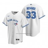 Camiseta Beisbol Hombre Toronto Blue Jays Trevor Richards Replica Primera Blanco Azul