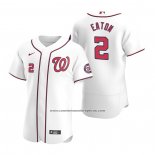 Camiseta Beisbol Hombre Washington Nationals Adam Eaton Autentico Primera 2020 Blanco