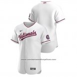 Camiseta Beisbol Hombre Washington Nationals Autentico 2020 Alterno Blanco