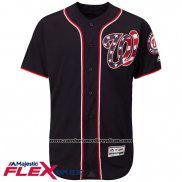 Camiseta Beisbol Hombre Washington Nationals Blank Azul Flex Base Autentico Collection