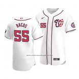 Camiseta Beisbol Hombre Washington Nationals Dakota Bacus Autentico Alterno Blanco