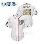 Camiseta Beisbol Hombre Washington Nationals Fernando Rodney 2019 Gold Program Cool Base Blanco