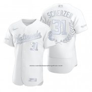 Camiseta Beisbol Hombre Washington Nationals Max Scherzer Award Collection NL Cy Young Blanco
