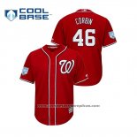 Camiseta Beisbol Hombre Washington Nationals Patrick Corbin 2019 Entrenamiento de Primavera Cool Base Rojo