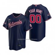 Camiseta Beisbol Hombre Washington Nationals Personalizada Replica Azul