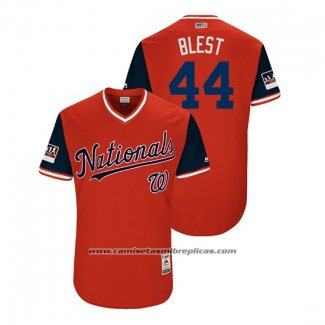 Camiseta Beisbol Hombre Washington Nationals Ryan Madson 2018 LLWS Players Weekend Blest Rojo