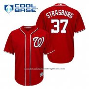 Camiseta Beisbol Hombre Washington Nationals Stephen Strasburg 37 Rojo Alterno Cool Base
