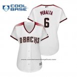 Camiseta Beisbol Mujer Arizona Diamondbacks David Peralta Cool Base Primera Blanco