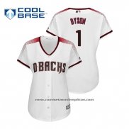 Camiseta Beisbol Mujer Arizona Diamondbacks Jarrod Dyson Cool Base Primera Blanco