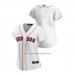 Camiseta Beisbol Mujer Boston Red Sox Replica 2020 Primera Blanco