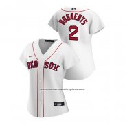 Camiseta Beisbol Mujer Boston Red Sox Xander Bogaerts 2020 Replica Primera Blanco